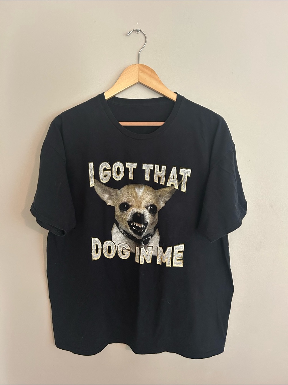 Source Unknown Black Short-Sleeve 'I Got That Dog In Me' Graphic Tee